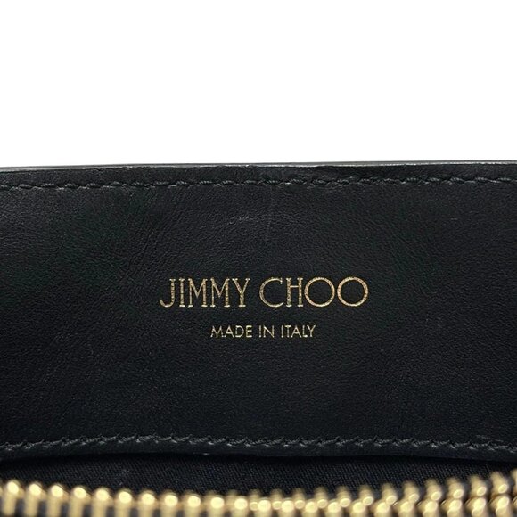 Auth JIMMY CHOO Rocket - Black Leather Handbag - Picture 7 of 8